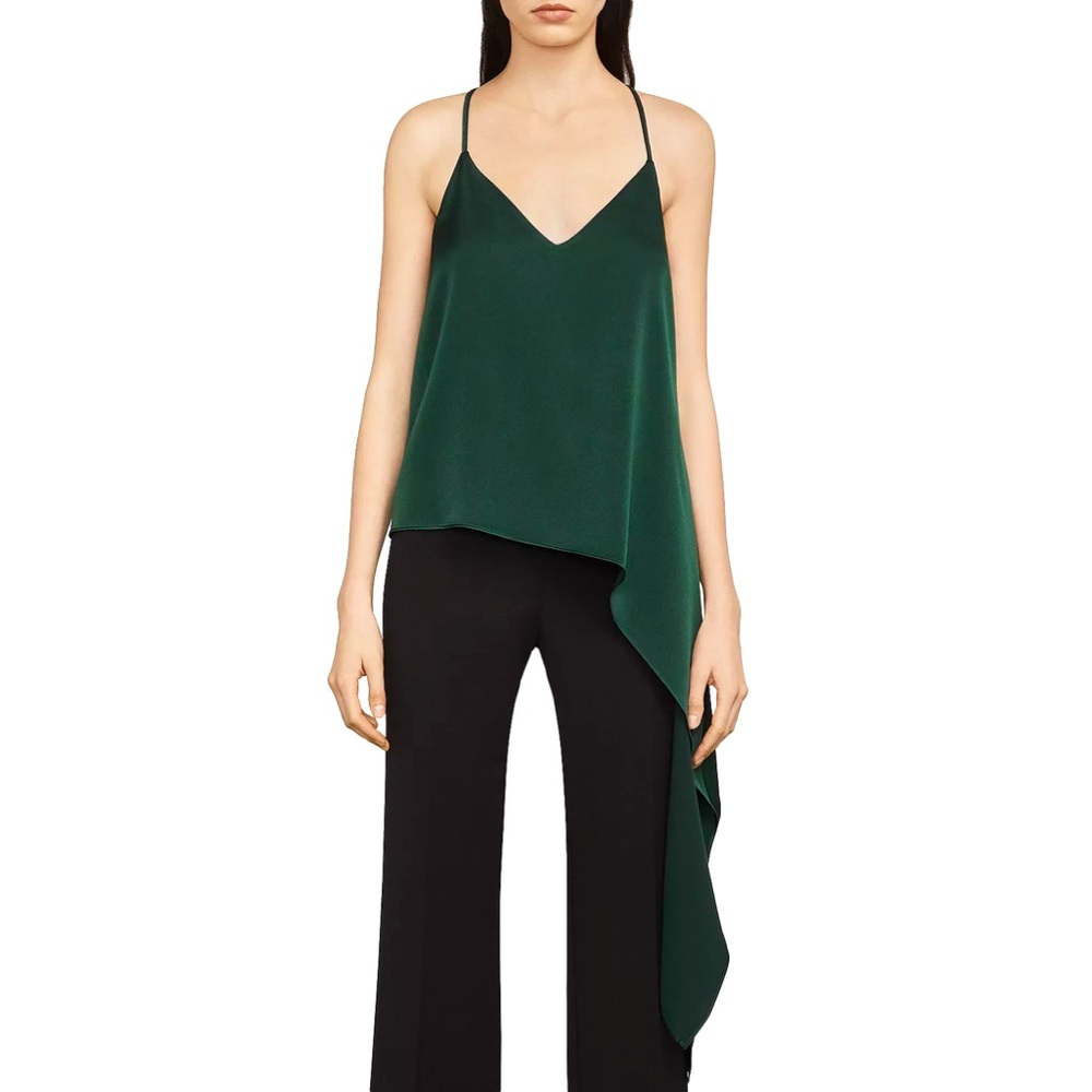 BCBGMazAzria Shirley Asymmetric Draped Camisole Size M Like new!